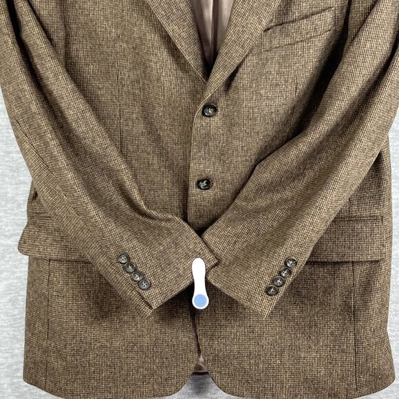 John Ashford Mens 41R Brown Soft Wool Camelhair Blend Tweed Sport Coat Old Money - Picture 9 of 16